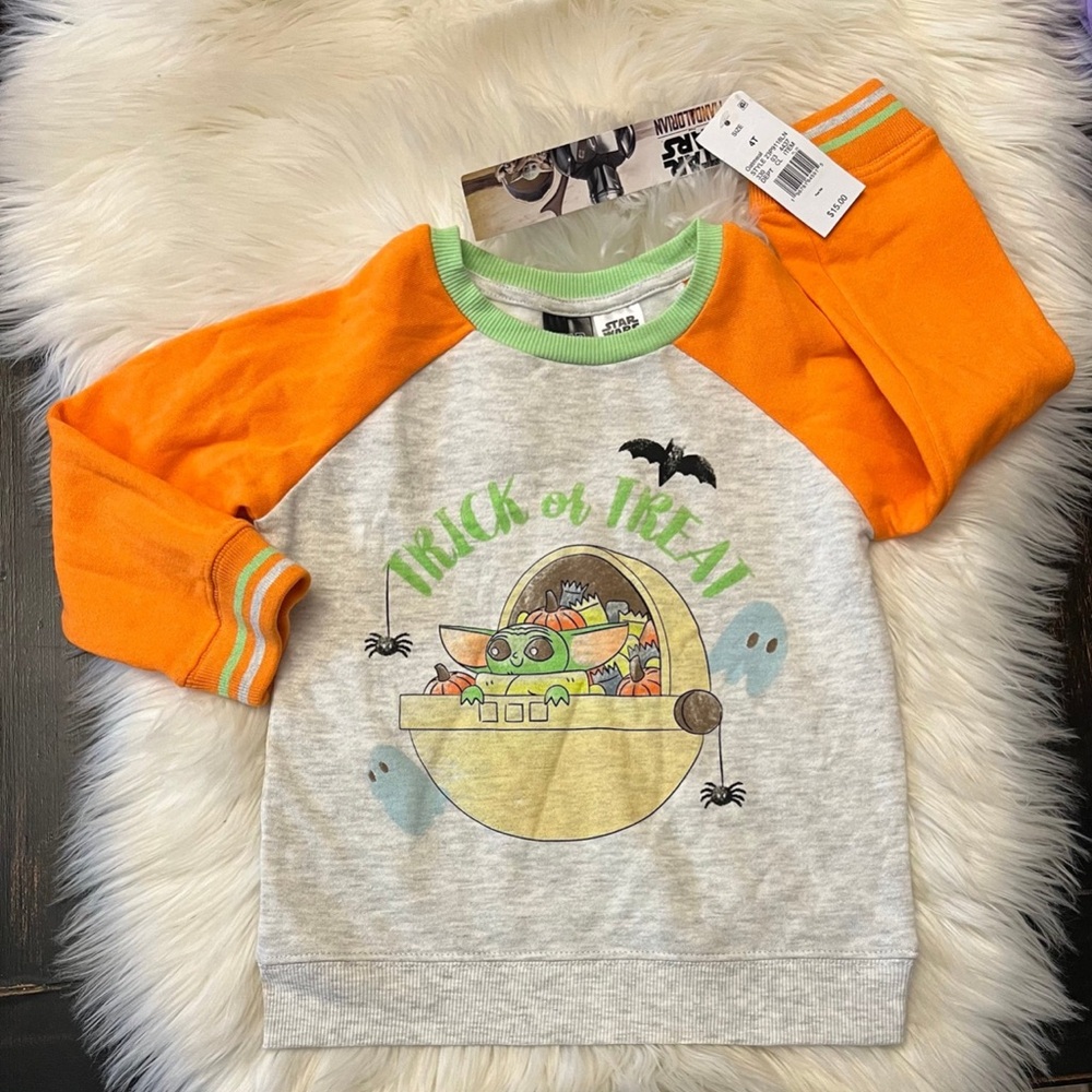 Star Wars Halloween sweater kids new crewneck